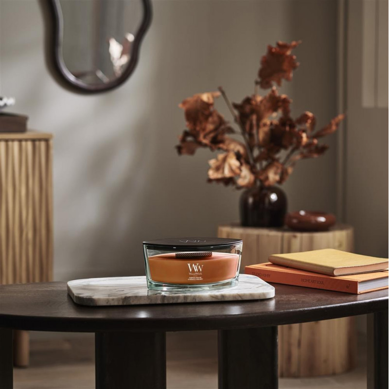 WoodWick vela aromática Pumpkin Praline Ellipse 453,6 g