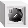 Gira carcasa de superficie 1 elemento con marco F200, blanco puro (106170)