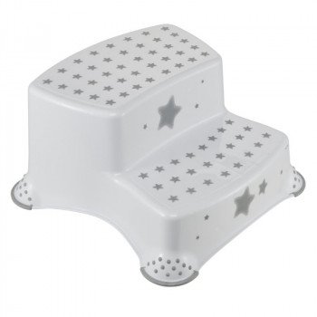 keeeper kids escalón igor stars, dos niveles, blanco con estampado, carga máx.: 120 kg, con pies antideslizantes