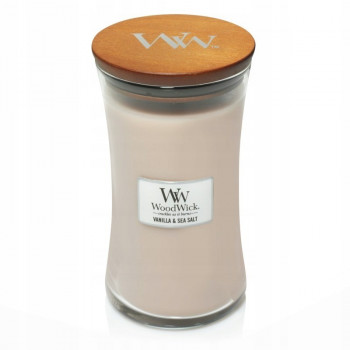 Vela WoodWick Vanilla & Sea Salt Ellipse, 453,6 g