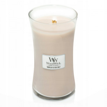 Vela WoodWick Vanilla & Sea Salt Ellipse, 453,6 g
