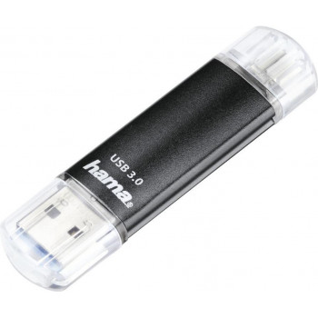 Hama Laeta Twin Memoria USB 64 GB USB Type-A / Micro-USB 3.2 Gen 1 (3.1 Gen 1) Negro
