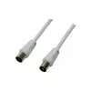 Logilink Cable coaxial de antena de TV, CCS, >85 dB, blanco, 2,5 m (CA1061)