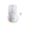 Lenovo Legion M220 RGB Ratón gaming inalámbrico, 2,4 GHz / Bluetooth / con cable, blanco glaciar (GY51V60437)