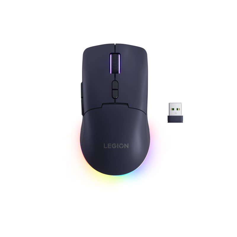 Lenovo Legion M220 RGB Ratón gaming inalámbrico, 2,4 GHz / Bluetooth / cable, Nebula Purple (GY51V60439)