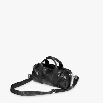 LOQI Bolsa Weekender Metallic – negra (pequeña)