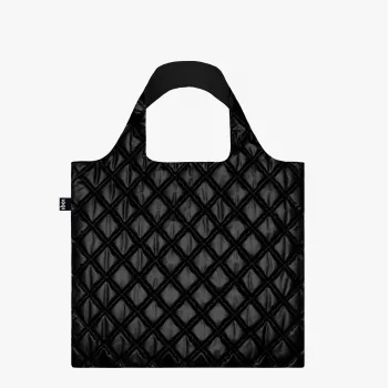 Bolsa LOQI Metallic – negra Puffy