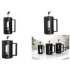 Ritzenhoff & Breker cafetera ADANA, 0,8 l, negra, de vidrio borosilicato