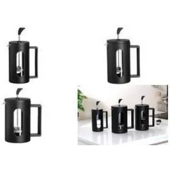 Ritzenhoff & Breker cafetera ADANA, 0,8 l, negra, de vidrio borosilicato