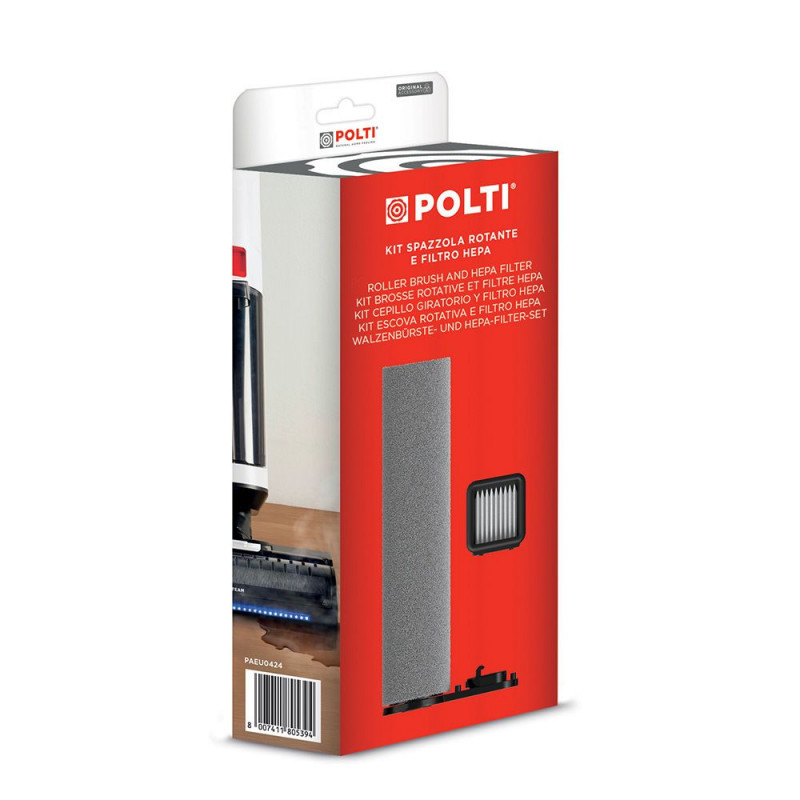 Polti Set de cepillo de rodillo y filtro HEPA para Polti RollySteam (PAEU0424)