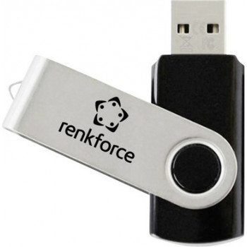 Memoria flash USB Renkforce RF-USBS-180 1GB USB 2.0, negro/plata (RF-7557590)