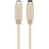 Cable de teclado y ratón PS/2 Wentronic Goobay, conector macho Mini-DIN 6 pines a macho, 5 m, gris (50557)