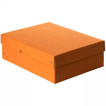 Caja de almacenamiento FALKEN PURE 1250 hojas naranja pastel 24,0 x 32,0 x 10,0 cm