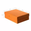 Caja de almacenamiento FALKEN PURE 1250 hojas naranja pastel 24,0 x 32,0 x 10,0 cm