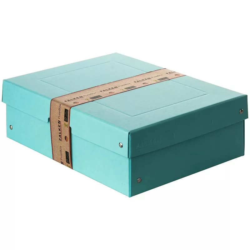 Caja de almacenamiento FALKEN PURE 1250 hojas azul pastel 24,0 x 32,0 x 10,0 cm