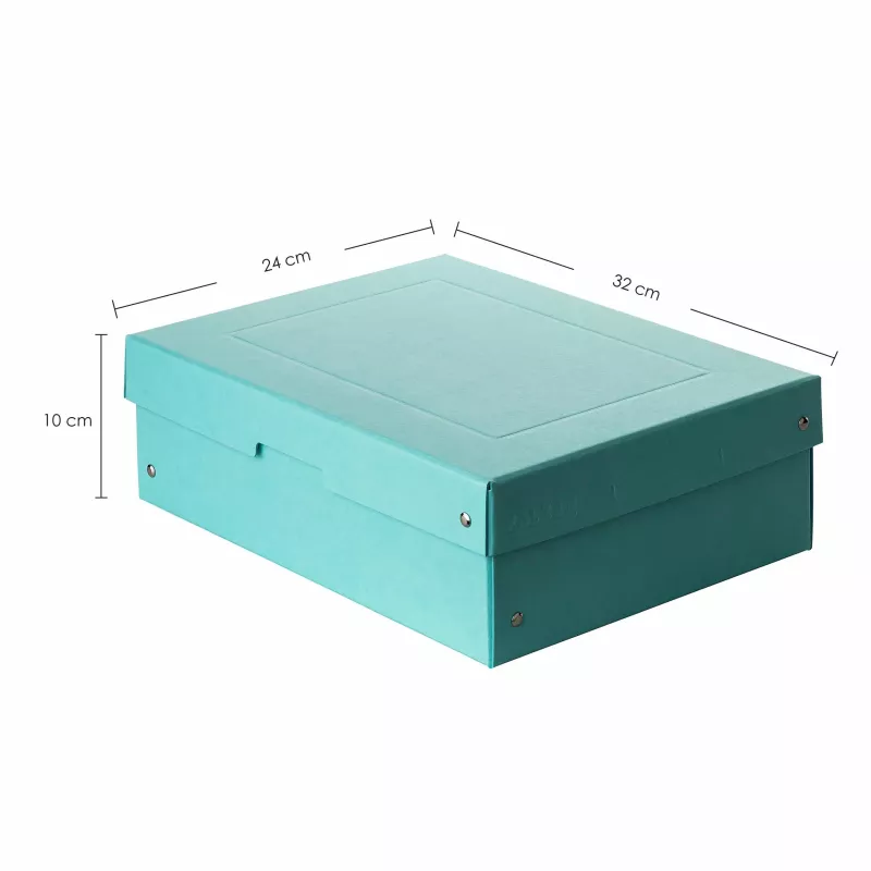 Caja de almacenamiento FALKEN PURE 1250 hojas azul pastel 24,0 x 32,0 x 10,0 cm