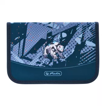 Estuche escolar herlitz Tech Mech, 31 piezas de poliéster, medidas: (an)205 x (pr)140 x (al)38 mm, 2 solapas