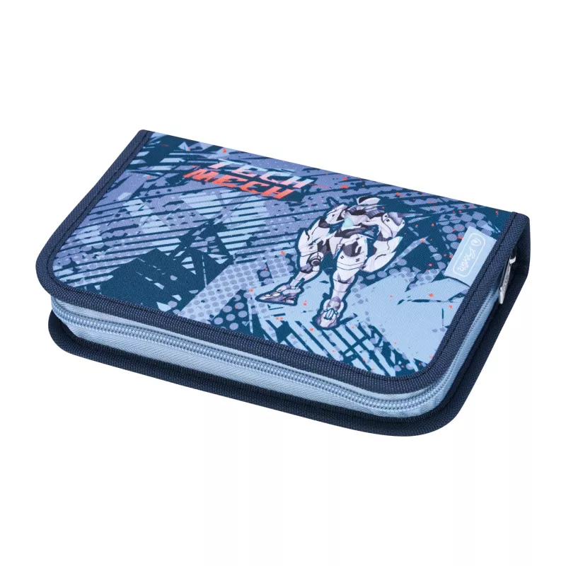 Estuche escolar herlitz Tech Mech, 31 piezas de poliéster, medidas: (an)205 x (pr)140 x (al)38 mm, 2 solapas