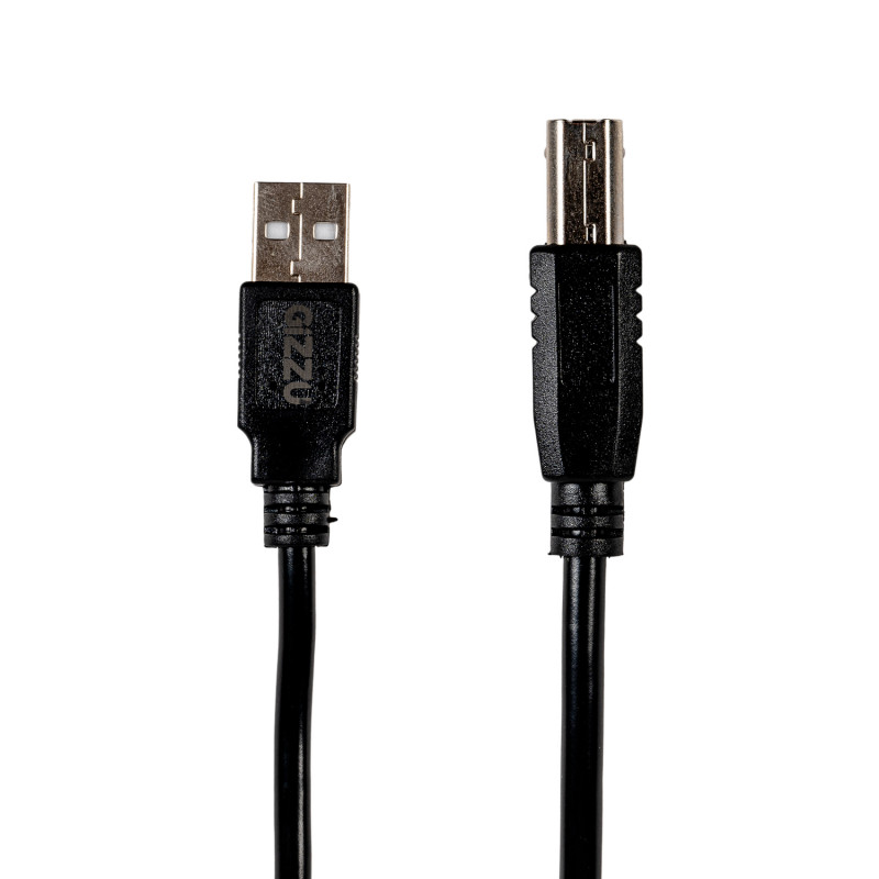 Gizzu cable de impresora USB 2.0 USB-A a USB-B, 1,5 m, negro (GCPU2AB15)