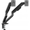 Secomp STANDARD brazo doble para monitor, muelle mecánico, 17–32 pulgadas, máx. 2 × 10 kg, negro (11.55.0001)