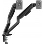 Secomp STANDARD brazo doble para monitor, muelle mecánico, 17–32 pulgadas, máx. 2 × 10 kg, negro (11.55.0001)