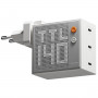 SHARGE Pixel 140 cargador GaN, 140W, 3x USB-C, pantalla Dot-Matrix - blanco