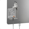 SHARGE Pixel 140 cargador GaN, 140W, 3x USB-C, pantalla Dot-Matrix - blanco