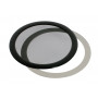 DEMCiflex filtro antipolvo 120mm, redondo - negro/negro