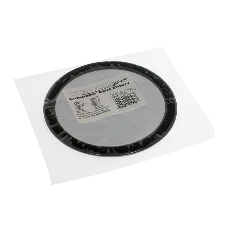 DEMCiflex filtro antipolvo 120mm, redondo - negro/negro