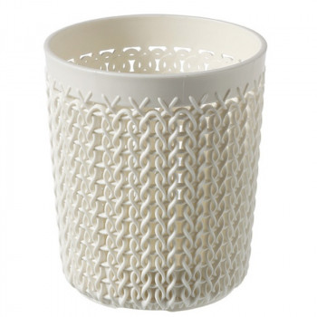 Curver Knit S cesta redonda Ø10x11 cm, blanca