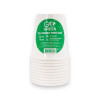 Gogreen vasos compostables Go Green 250 ml, 10 unidades, blancos