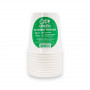 Gogreen vasos compostables Go Green 250 ml, 10 unidades, blancos