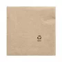 PAPSTAR servilletas, 330 x 330 mm, 3 capas, natural, plegado 1/4, tissue reciclado, impreso en color