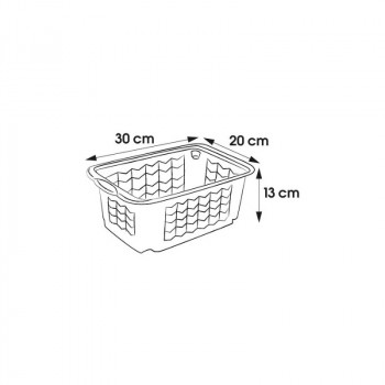 Keeeper Cesta S 30x20x13cm Fritz transparente