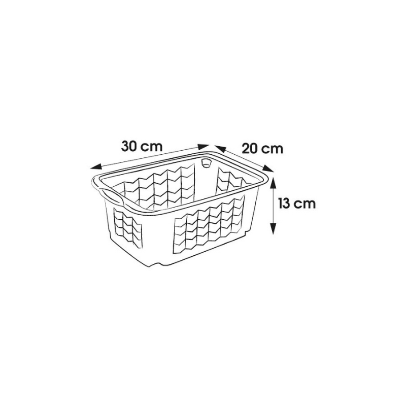 Keeeper Cesta S 30x20x13cm Fritz transparente