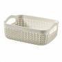 Curver Cesta Knit A6, 19x14x7 cm, blanca