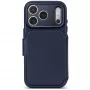 Decoded Leather Detachable Wallet Funda de piel para iPhone 18 Pro / 17 Pro, MagSafe, Midnight