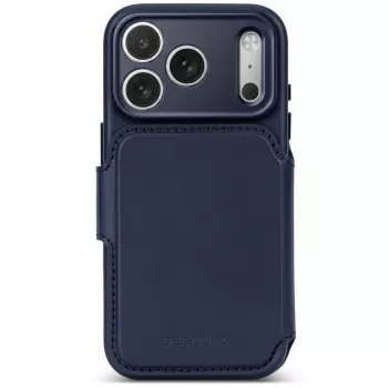 Decoded Leather Detachable Wallet Funda de piel para iPhone 18 Pro Max / 17 Pro Max, MagSafe, Midnight