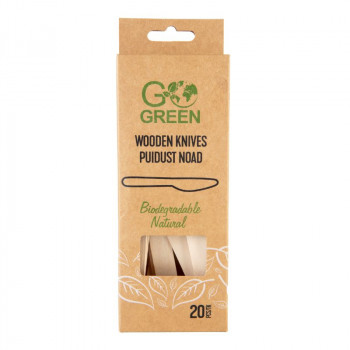 Gogreen Go Green Cuchillo de madera, 20 uds.