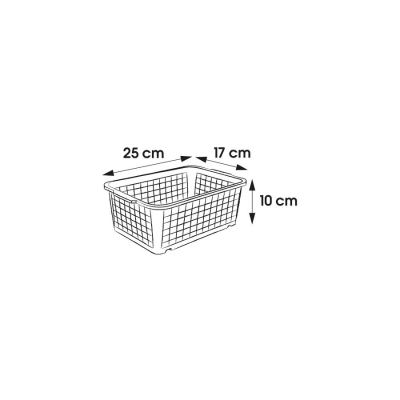 Keeeper Cesta mini 25x17x10cm Fred transparent