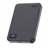 Ksix Batería externa Magslim 10000 mAh magnética 15W USB-C PD 20W pantalla digital negra