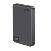 Ksix Batería externa Magslim 10000 mAh magnética 15W USB-C PD 20W pantalla digital negra