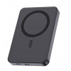 Ksix Batería externa Magslim 10000 mAh magnética 15W USB-C PD 20W pantalla digital negra