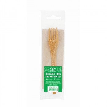 Gogreen Go Green set reutilizable de tenedor y servilleta (1901213)
