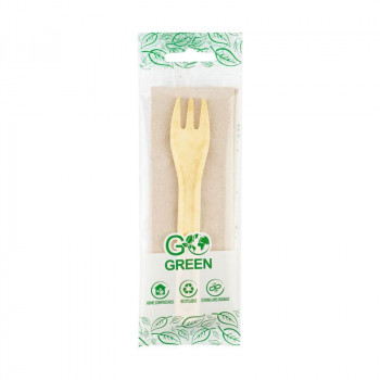 Gogreen Go Green set de picnic compostable (tenedor, servilleta) (1901143)