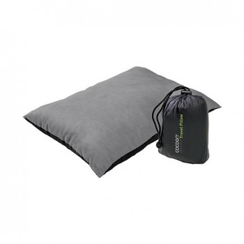 Cocoon almohada de viaje, relleno sintético, funda de nailon/microfibra, 29x38 cm