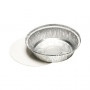 Starpak bandejas de aluminio con tapa, 23 cm, 1000 ml, plata