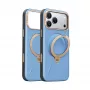TORRAS Ostand Q3 VegSkin funda para iPhone 18 Pro / 17 Pro, compatible con MagSafe, azul