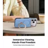 TORRAS Ostand Q3 VegSkin funda para iPhone 18 Pro / 17 Pro, compatible con MagSafe, azul