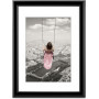 Hama Marco de fotos de plástico Swing, negro, 15 x 20 cm